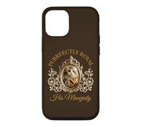 Carcasa para iPhone 12/12 Pro Purrfectly Royal Meowjesty Retrato de Gato rococó Barroco Divertido