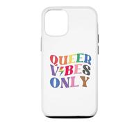Carcasa para iPhone 12/12 Pro Queer Vibes Only Gay Pride Month LGBTQ Rainbow Pride Lesbian