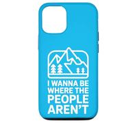 Carcasa para iPhone 12/12 Pro Quiero Estar Donde la Gente no está Humor al Aire Libre