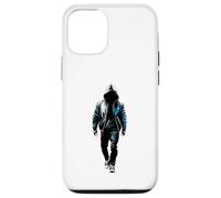 Carcasa para iPhone 12/12 Pro Rapero Hip Hop Sudadera con Capucha Old School Rap