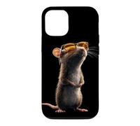 Carcasa para iPhone 12/12 Pro Rata Ratón Simpático Roedores Ratón Enano Ratas Pequeñas