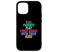 Carcasa para iPhone 12/12 Pro Real Parents Play Video Games with Their Kids Gamer Mom Dad