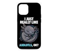 Carcasa para iPhone 12/12 Pro Realmente Me Gustan Axolotls Ok Animal Lindo Enigma Axolotl