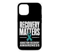 Carcasa para iPhone 12/12 Pro Recovery Matters Concientización sobre la adicción al Alcohol a Las Drogas Verde Azulado