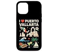 Carcasa para iPhone 12/12 Pro Recuerdo de Viaje I Love Puerto Vallarta México