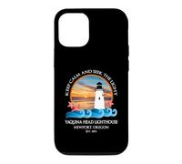 Carcasa para iPhone 12/12 Pro Recuerdo en la Costa de Newport, Oregon, Faro de Yaquina Head