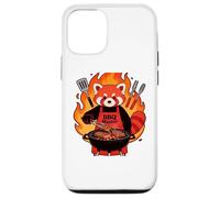 Carcasa para iPhone 12/12 Pro Red Panda Cooking Grill BBQ Funny Gift Red Panda