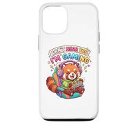 Carcasa para iPhone 12/12 Pro Red Panda Gaming Can't Hear You I'm Gaming Red Panda