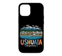 Carcasa para iPhone 12/12 Pro Regalo de Recuerdo de Viaje Dibujado a Mano de Ushuaia Argentina