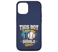 Carcasa para iPhone 12/12 Pro Regalos de béisbol de Doble dígito de This Boy is 10 para el décimo cumpleaños