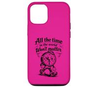 Carcasa para iPhone 12/12 Pro Reloj gótico Triste con Cita All The Time Won'T Matter