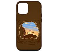 Carcasa para iPhone 12/12 Pro Resurrection Sunday Cross of Jesus Christ Empty Tomb Faith