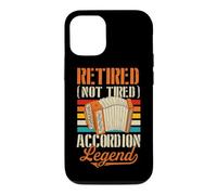 Carcasa para iPhone 12/12 Pro Retired Not Tired Accordeon Legend Retro Jubilación Fiesta