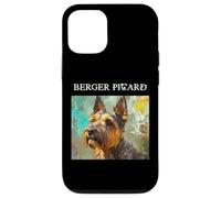 Carcasa para iPhone 12/12 Pro Retratos Coloridos de Perros franceses - Berger Picard
