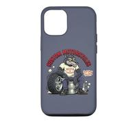 Carcasa para iPhone 12/12 Pro Retro Biker: Custom Motorcycles Lowbrow Wolf Rockabilly 50s