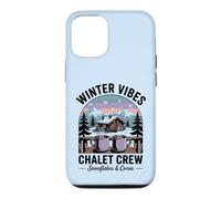 Carcasa para iPhone 12/12 Pro Retro Christmas Winter Vibes Ski Vacation Chalet Crew