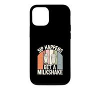Carcasa para iPhone 12/12 Pro Retro Comida Rápida Nostalgia Vintage Diner Papas Fritas Batidos Hamburguesas