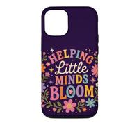 Carcasa para iPhone 12/12 Pro Retro Teacher Helping Little Minds Bloom Floral Cita