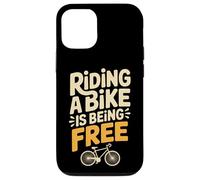 Carcasa para iPhone 12/12 Pro Riding A Bike Is Being Free Freedom Biker Lifestyle -