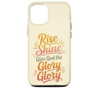Carcasa para iPhone 12/12 Pro Rise Shine Dale Gloria a Dios Gloria Cristiano Alabanza gozosa