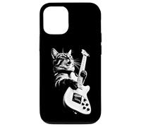 Carcasa para iPhone 12/12 Pro Rock Cat Playing Guitar - Funny Guitar Cat