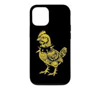 Carcasa para iPhone 12/12 Pro Rocker Rooster Punk Metal Rock and Roll Music Pollo