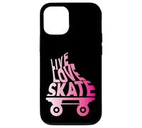 Carcasa para iPhone 12/12 Pro Rollerskates Love Skate Derby - Patines para niña, Color Rosa