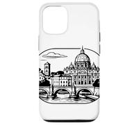 Carcasa para iPhone 12/12 Pro Roma, la Ciudad eterna. Silueta Decorativa.