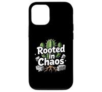 Carcasa para iPhone 12/12 Pro Rooted in Chaos Funny Cactus Gardener Graphic