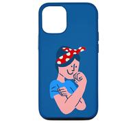 Carcasa para iPhone 12/12 Pro Rosie The Riveter Rockabilly Retro Icono ww2 día de la Mujer