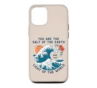 Carcasa para iPhone 12/12 Pro Sal de la Tierra Luz del Mundo Escritura Cristiana