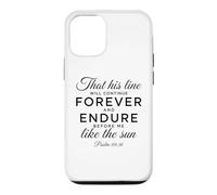 Carcasa para iPhone 12/12 Pro Salmo 89:36 Biblia bíblica bíblica para Siempre y para soportar a los descendientes