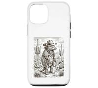 Carcasa para iPhone 12/12 Pro Salvaje Oeste Armadillo Forajido con Lazo
