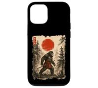 Carcasa para iPhone 12/12 Pro Samurai Bigfoot Japanese Vintage Sasquatch Ukiyo-e Funny
