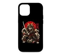 Carcasa para iPhone 12/12 Pro Samurai Wolf Guerrero Japonés Katana Art