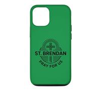 Carcasa para iPhone 12/12 Pro San Brendan Oración por Nosotros Oración Católica de San Patronazgo