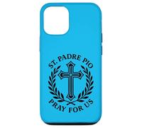 Carcasa para iPhone 12/12 Pro San Padre Pío Reza por Nosotros Católica Santa Cruz Devoción