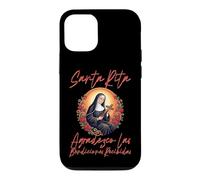 Carcasa para iPhone 12/12 Pro Santa Rita de Cascia agradezco Las bendiciones recibidas