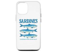 Carcasa para iPhone 12/12 Pro Sardines Tinned Fish Retro Graphic for Men Women