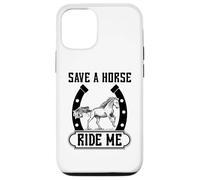 Carcasa para iPhone 12/12 Pro Save A Horse Ride Me Divertido Paseo a Caballo Entre Vaquero y Vaquera