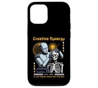 Carcasa para iPhone 12/12 Pro Sci Fi Creative Synergy AI Humanos innovando Juntos