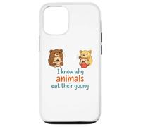 Carcasa para iPhone 12/12 Pro Sé por qué los Animales se comen a su Joven crianza Divertida