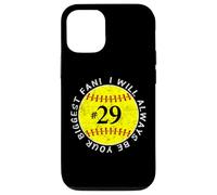 Carcasa para iPhone 12/12 Pro Sé Siempre tu Mayor fanática, jugadora Favorita, mamá de softbol #29