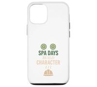 Carcasa para iPhone 12/12 Pro Self Care Dad SPA Day Bienestar de los Hombres Humor Bienestar Relajado Bienestar