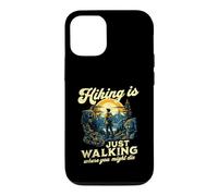 Carcasa para iPhone 12/12 Pro Senderismo es Solo Caminar Donde podrías Morir Divertido al Aire Libre