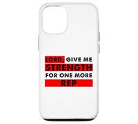 Carcasa para iPhone 12/12 Pro Señor Dame Fuerza para un Amante del Gimnasio Cristiano más representante