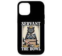 Carcasa para iPhone 12/12 Pro Servant The Bowl Cat In Box - Cuenco de Comida con diseño de Gato Divertido
