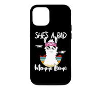 Carcasa para iPhone 12/12 Pro She's a Bad Momma Llama - Mama Funny - Vintage Mom Gift