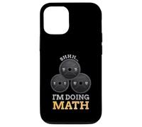 Carcasa para iPhone 12/12 Pro Shhh I'm Doing Matemáticas Fitness Levantamiento de Pesas Entrenamiento de Entrenamiento