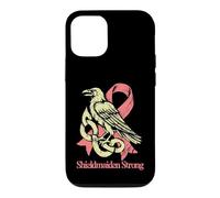 Carcasa para iPhone 12/12 Pro Shieldmaiden Strong Viking Norse Raven - Lucha contra el cáncer de Mama